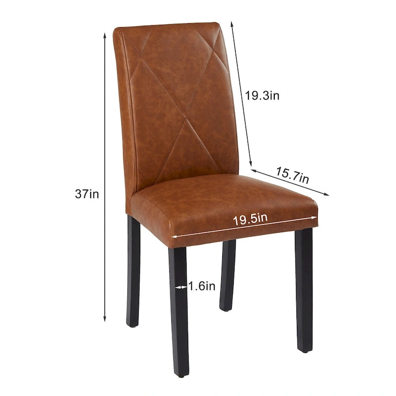 Dining Chairs Set of 2/4/6, Upholstered Kitchen Chairs Dining Room Side Chair with Padded Seat Back