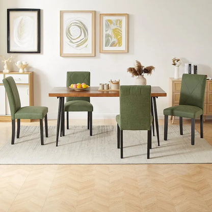 Dining Chairs Set of 2/4/6, Upholstered Kitchen Chairs Dining Room Side Chair with Padded Seat Back