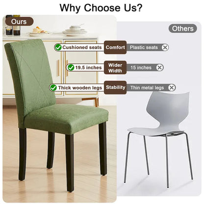 Dining Chairs Set of 2/4/6, Upholstered Kitchen Chairs Dining Room Side Chair with Padded Seat Back