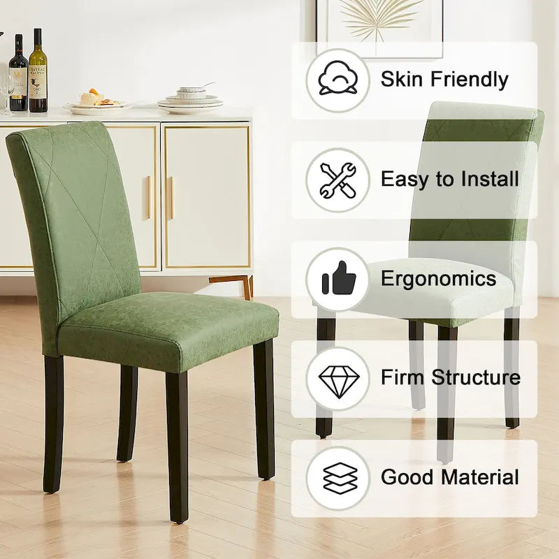 Dining Chairs Set of 2/4/6, Upholstered Kitchen Chairs Dining Room Side Chair with Padded Seat Back