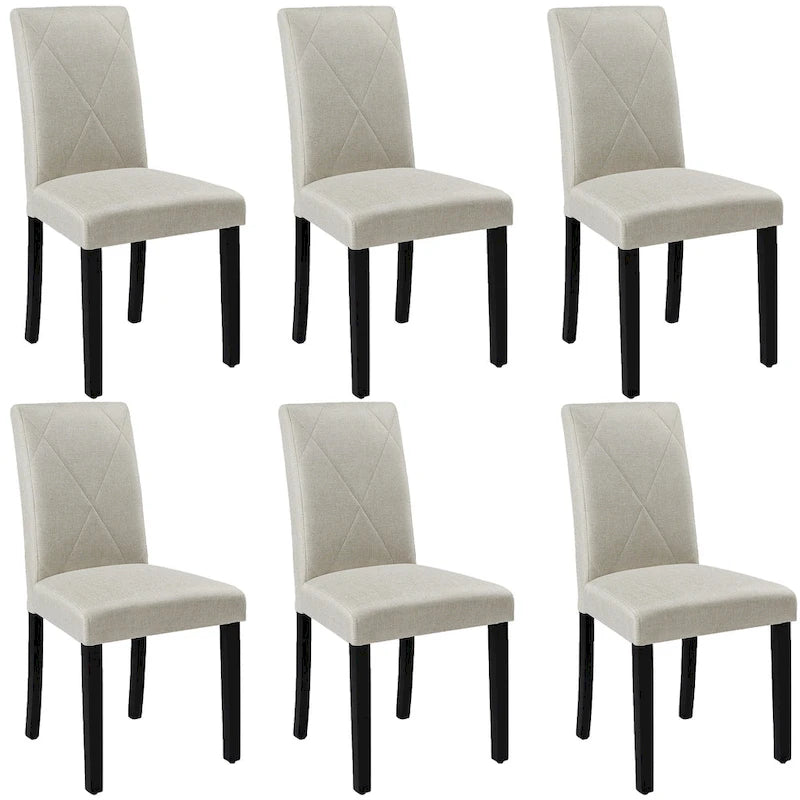 Dining Chairs Set of 2/4/6, Upholstered Kitchen Chairs Dining Room Side Chair with Padded Seat Back