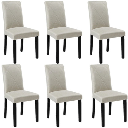 Dining Chairs Set of 2/4/6, Upholstered Kitchen Chairs Dining Room Side Chair with Padded Seat Back