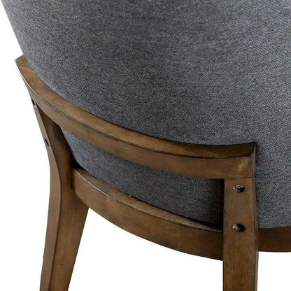 Rounded Solid Wood Dining Chairs (Set of 2)