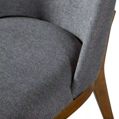 Rounded Solid Wood Dining Chairs (Set of 2)