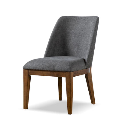 Rounded Solid Wood Dining Chairs (Set of 2)