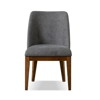 Rounded Solid Wood Dining Chairs (Set of 2)