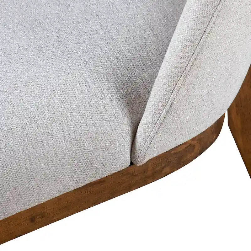 Rounded Solid Wood Dining Chairs (Set of 2)