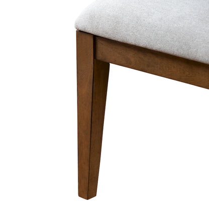 Rounded Solid Wood Dining Chairs (Set of 2)