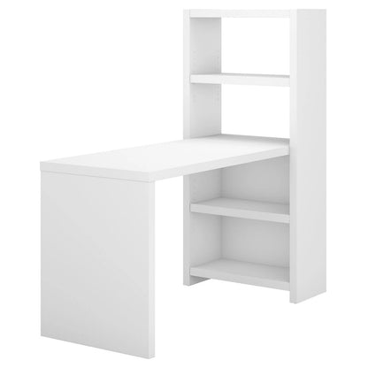 56W Bookcase Desk with Adjustable Shelves