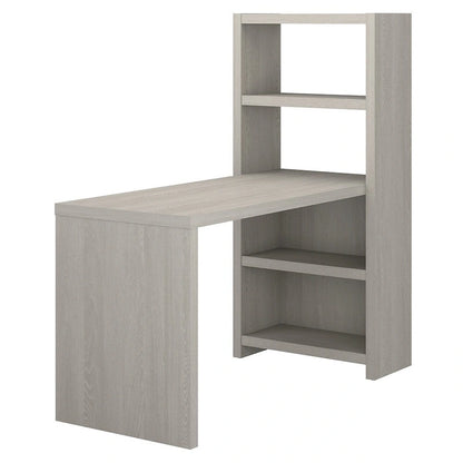 56W Bookcase Desk with Adjustable Shelves