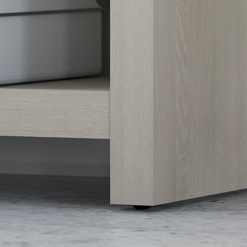 56W Bookcase Desk with Adjustable Shelves