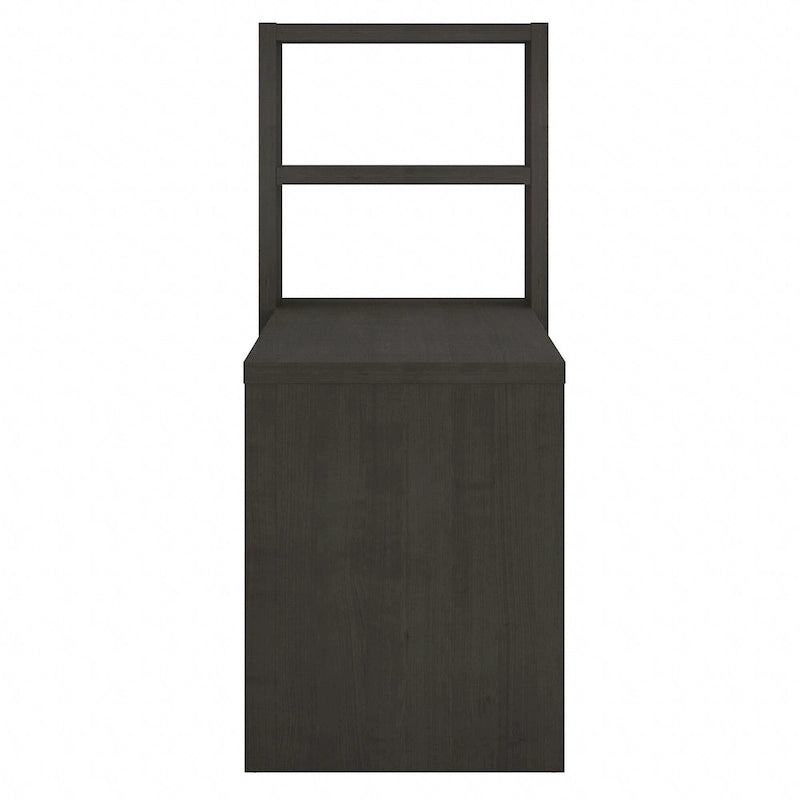 56W Bookcase Desk with Adjustable Shelves