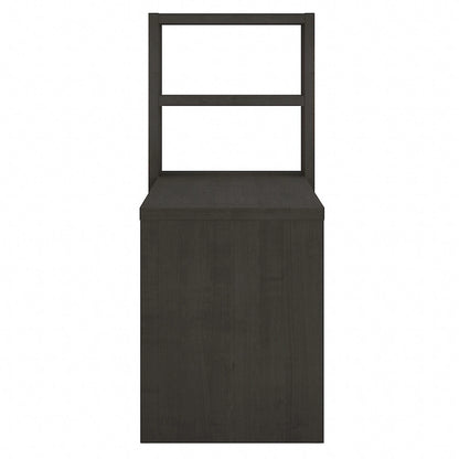 56W Bookcase Desk with Adjustable Shelves