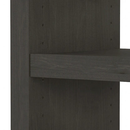 56W Bookcase Desk with Adjustable Shelves
