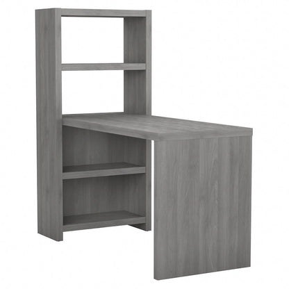 56W Bookcase Desk with Adjustable Shelves