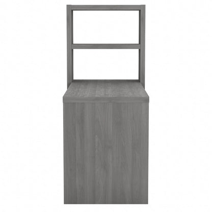 56W Bookcase Desk with Adjustable Shelves