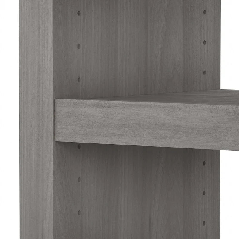 56W Bookcase Desk with Adjustable Shelves