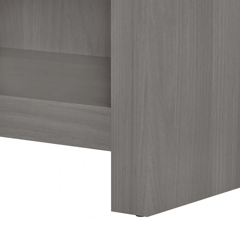 56W Bookcase Desk with Adjustable Shelves