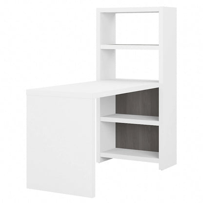 56W Bookcase Desk with Adjustable Shelves