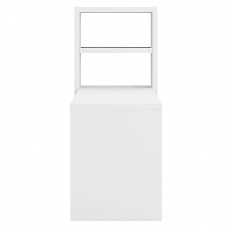 56W Bookcase Desk with Adjustable Shelves