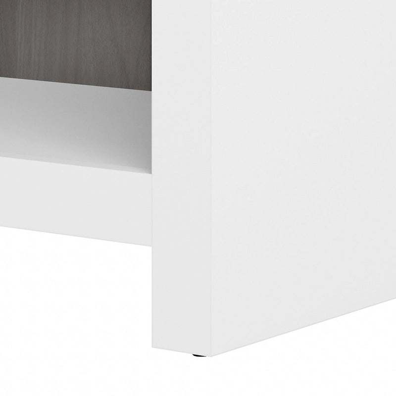 56W Bookcase Desk with Adjustable Shelves